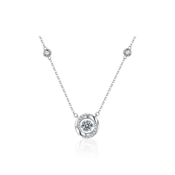 WUMZK Moissanite Necklaces Women's