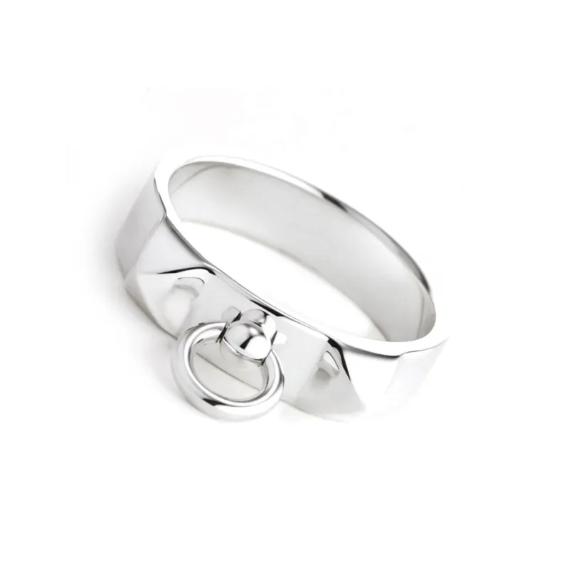 HERMES 925 Sterling Silver Rings Women's Silver-1