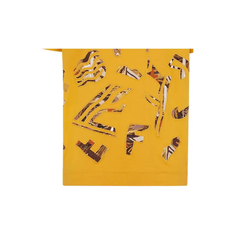 FENDI T-Shirts Men Yellow-4