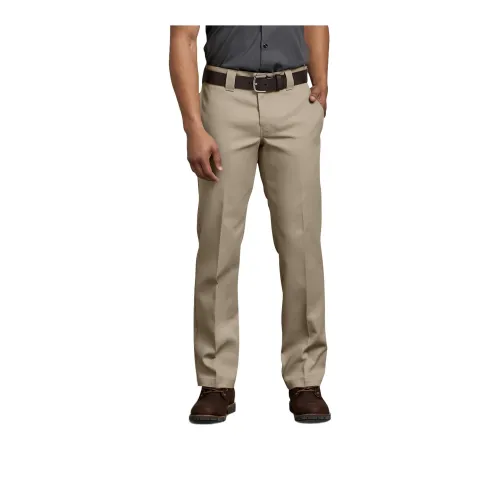 Dickies Slim Fit Straight Leg Work Pants Silver Casual Pants 873 FLEX Slim Fit Men's Khaki