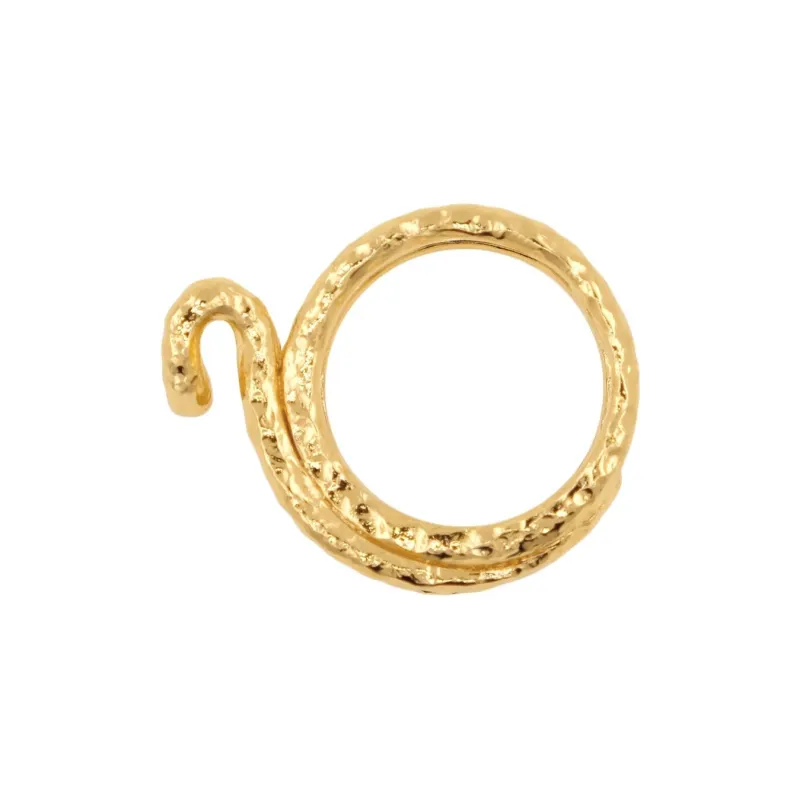 WEILAMANNI Brass Rings Women's Gold-1