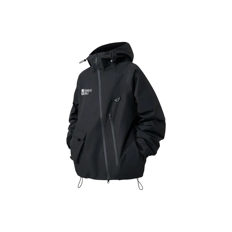 CHARLIE GOLF Waterproof, Windproof, Breathable, And Abrasion Resistant Windbreaker Jacket Unisex-0
