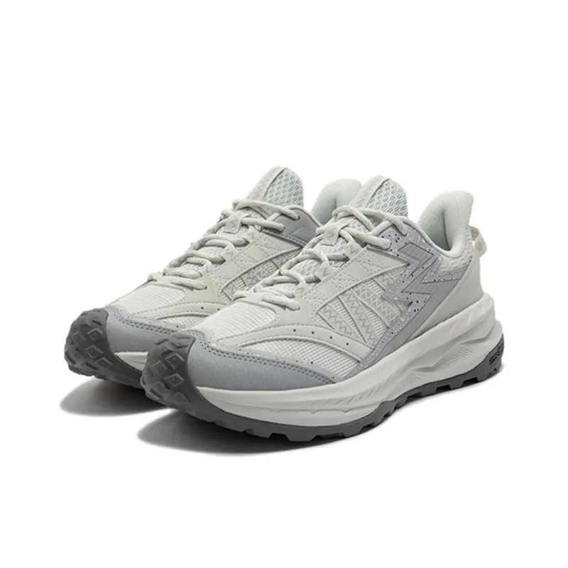 361° Slip Resistant Coverage Wear Resistant Low Top Trail Running Running Shoes Women's White Gray-1