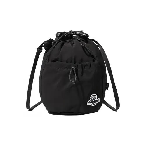 FILA Nylon Bucket Bags Crossbody Bag, Shoulder Bag Small Size Unisex Black