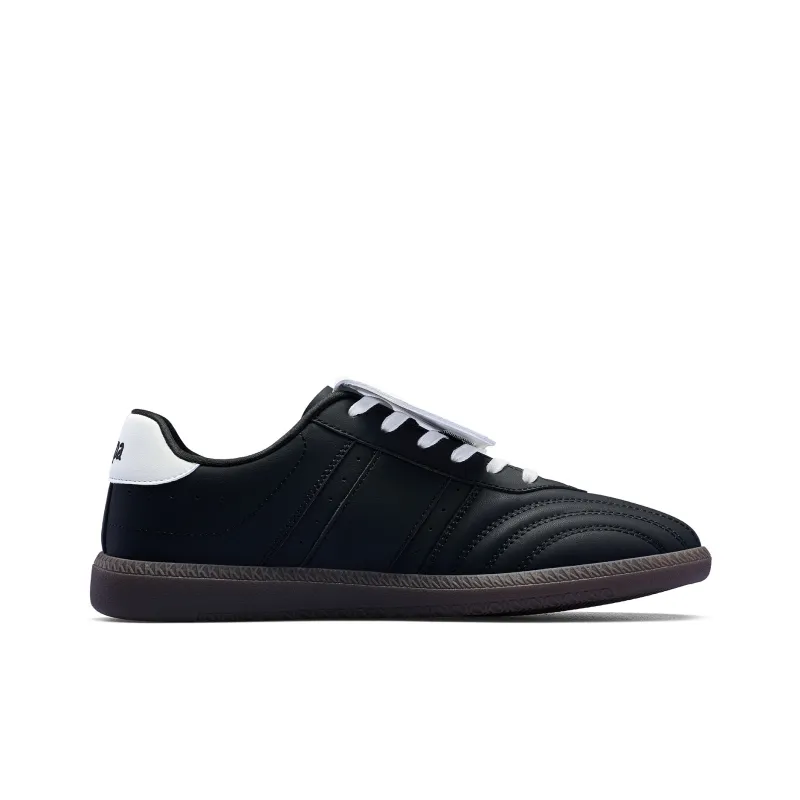 Kappa Back to Back Anti Slip Wear Resistant Low Top Skateboard Shoes Unisex Black White-1