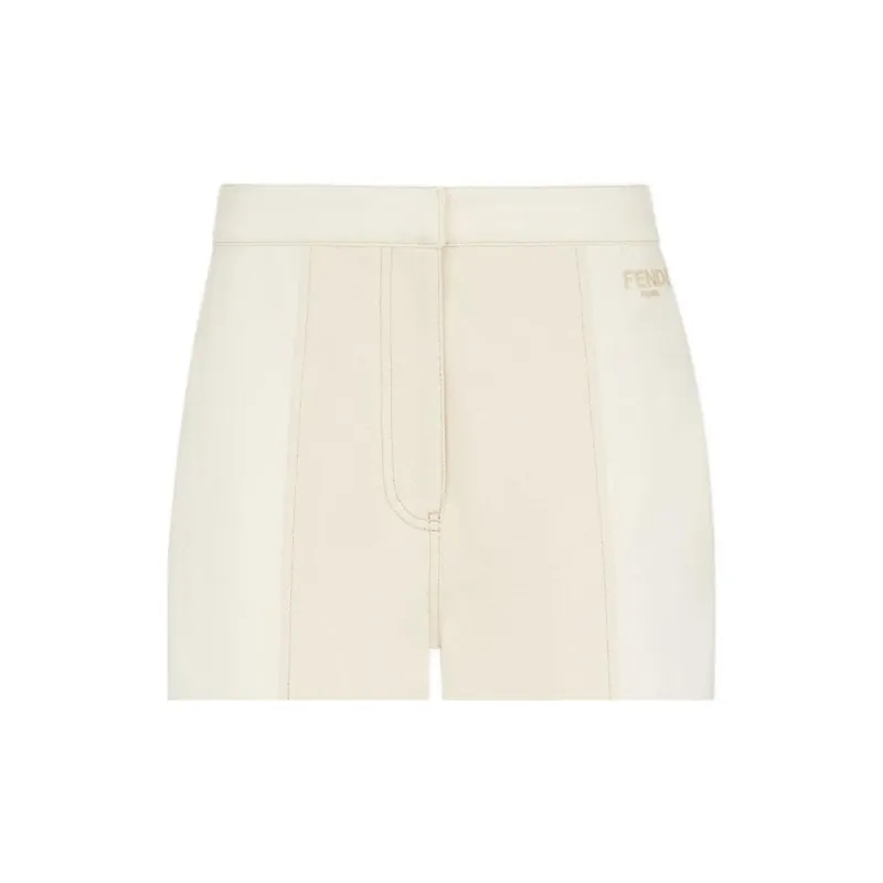 FENDI Roma Logo Embroidered Straight Leg Jeans-3