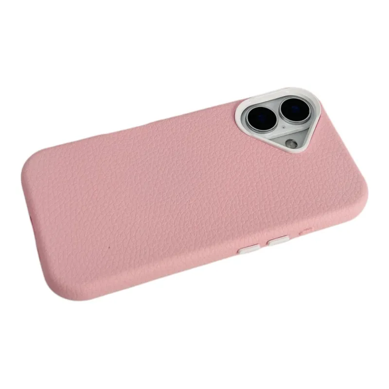Sopi Leather Material Solid Color Litchi Grain Phone Cases Compatible With IPhone 16/15 Pro Max/Apple 13/14 Pro/Max-7