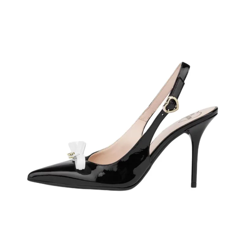 MOSCHINO Slim Heel High Heels 9.5cm Women's Black-0