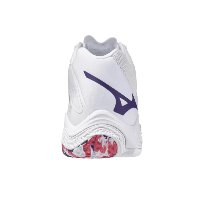 Mizuno Wave Lightning Z8 Wear resistant And Lightweight Mid Top Training Shoes Women's White-3