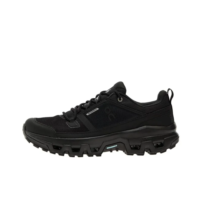 On Running Cloudrock Low Waterproof All Black-0
