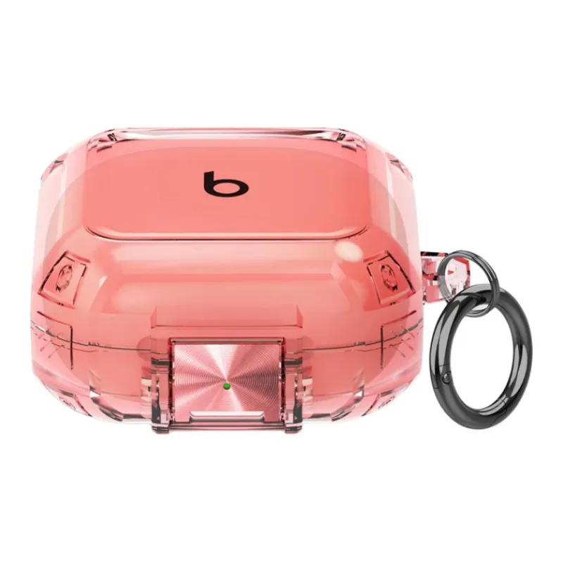 CHRROTA For Use With Beats Fit Pro. TPU Headphone Protective Case Magic Sound Bluetooth Transparent Lock Headphone Case-5