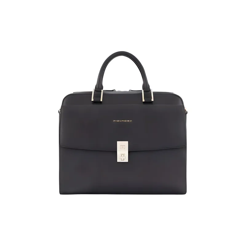 PIQUADRO Leather Briefcases Handbags Regular Women's Black-0
