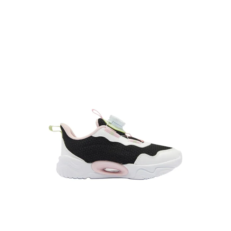 QIAODAN Anti Slip Wear Resistant Low Top Kids Lifestyle Shoes Black/Jordan White Children Aged 3 7 Years Old-1