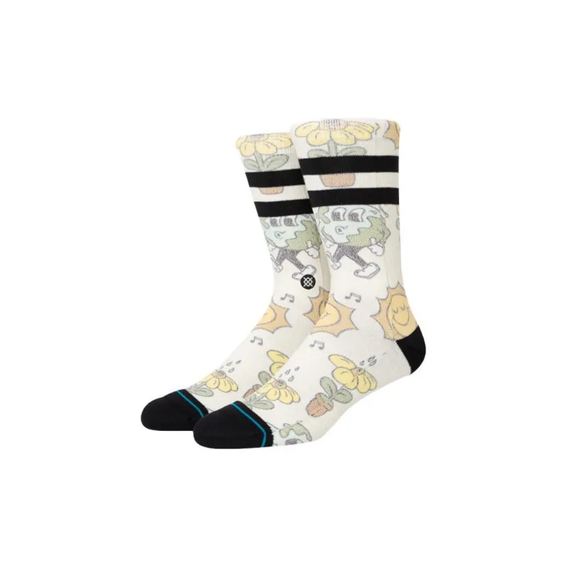 Stance Mid Calf Socks Unisex Ecru-0