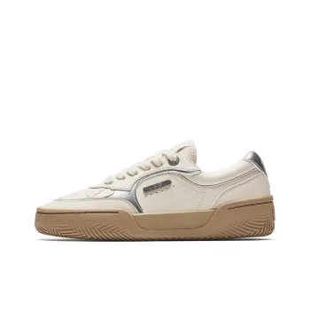 Anta Owen Hélà TRIBE Abrasion Resistant Lightweight Height Increasing Low Top Skateboard Shoes Women's Fish Belly White