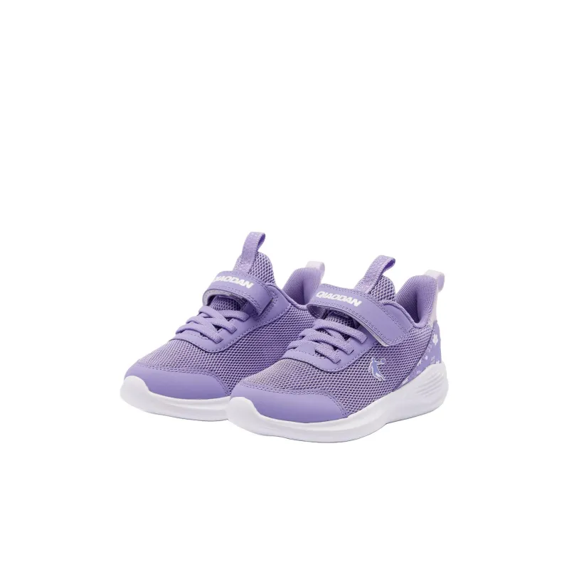 QIAODAN Anti Slip Wear Resistant Low Top Kids' Running Shoes Purple Children Aged 3 7 Years Old-2