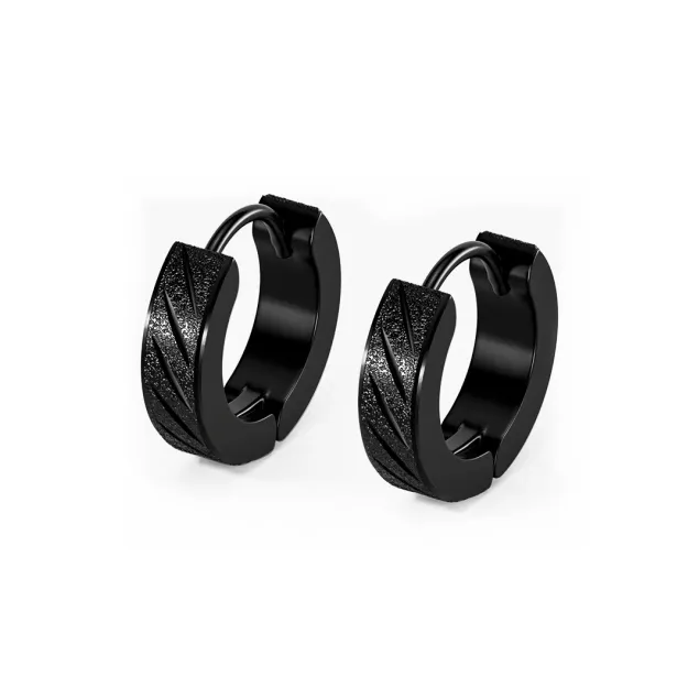 ZWU Titanium Steel Earrings Unisex-2