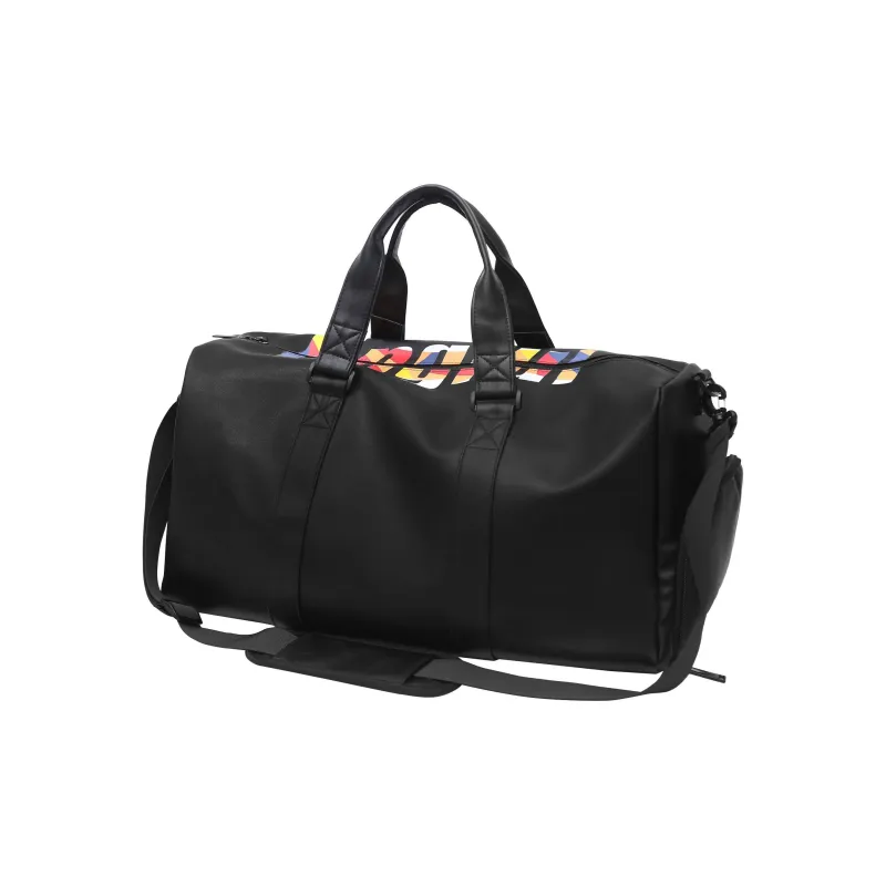 VIHUS PU Travel Bag Large Size Unisex Black-5