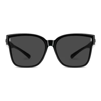 Wood Premium TR/Memory Plastic Square Sunglasses Unisex