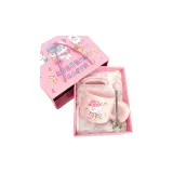 Baby Bottle Kitten+Cup Lid Spoon[Cute Cartoon Box]