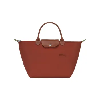 LONGCHAMP Le Pliage Logo Embroidered Medium Tote Bag