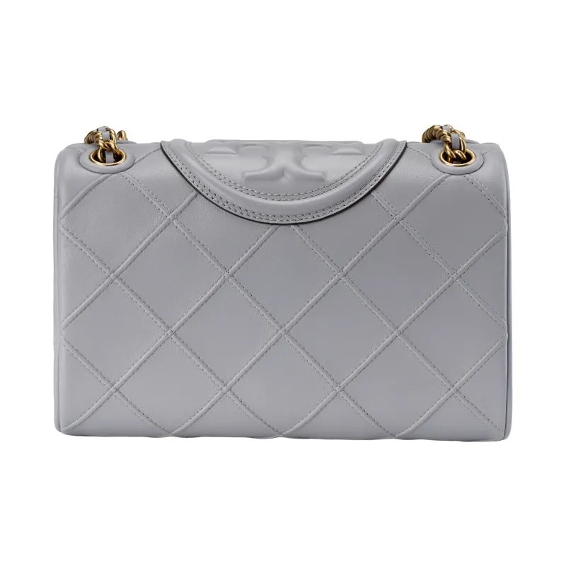 TORY BURCH Fleming Sheepskin Shoulder Bag, Crossbody Bag Trumpets Women's Bay Gray-2