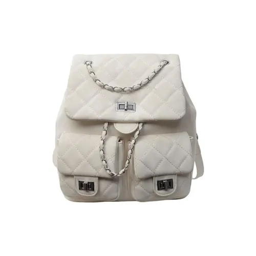 ResNonverba PU Backpacks Backpack Women's Cloud Silk White/Mist Black/Begonia Pink