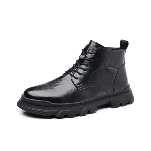 Captain Illy Short Martin Boot Men's Black