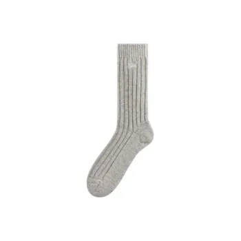 KITH Wool Socks 'Light Heather Grey'