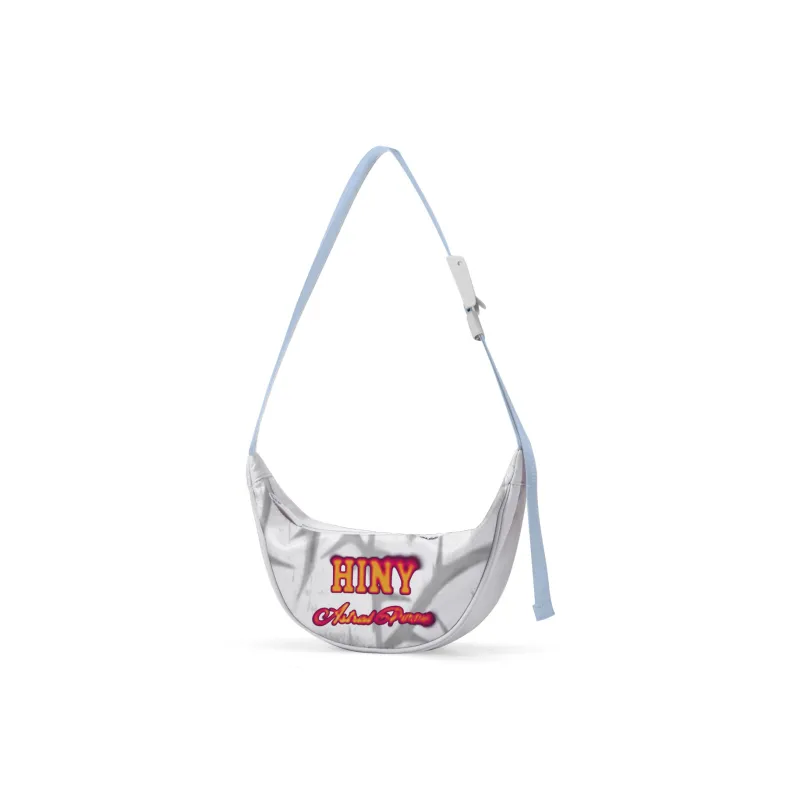 HINY Polyester One Shoulder Crossbody Bag Sling Bag Fanny Pack Regular Unisex White-12