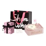 Cherry Blossom Pink[Black Pink Exquisite Handcrafted Shopping Bag]