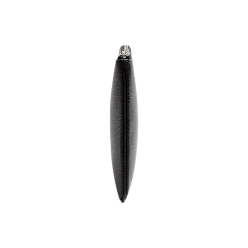 Valentino VLogo Signature Grained Calfskin Clutch Men's Black-2