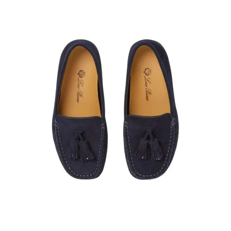 Loro Piana Dot Sole Walk Low-Top Kids Lifestyle Shoes Blue Kids'-4