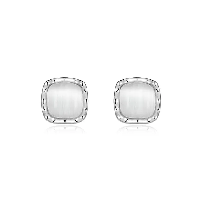 DODOGOGO Alloy S925 Silver Stud Earrings Women's-4