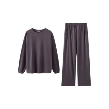 ENWEIS Pajama Set Men's Gray Purple