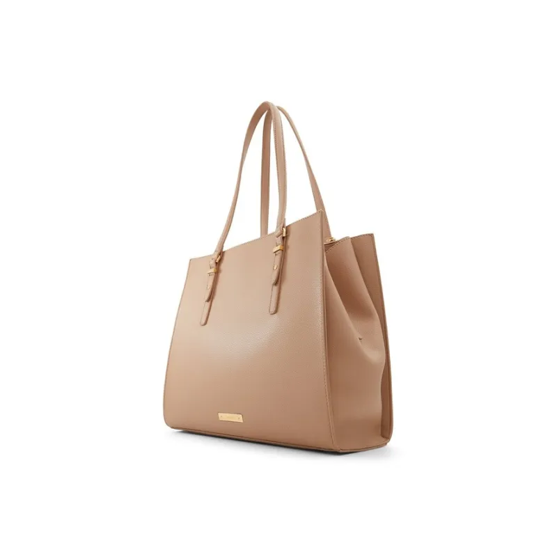 ALDO Artificial Leather One Shoulder Handbag Tubas Women's Khaki/Cognac/Black-4