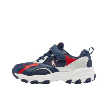 QIAODAN Anti Slip Wear Resistant Low Top Kids Lifestyle Shoes Blue Teenagers