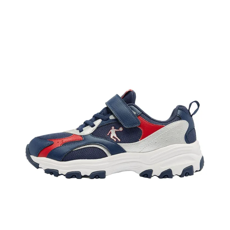 QIAODAN Anti Slip Wear Resistant Low Top Kids Lifestyle Shoes Blue Teenagers-0
