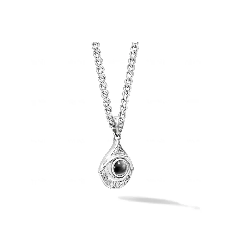AWNL Hawk's Eye Stone Necklaces Men's-1