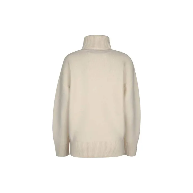 TOTEME Double-Knit Turtleneck Long-Sleeve Sweater-1