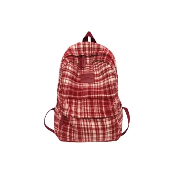 SUN ERATH&U Woolen Backpack Regular Unisex Black Ecru Coffee Red