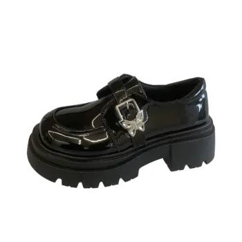 CHERRY&KALIKA Casual Single Shoes Women's Bright Black