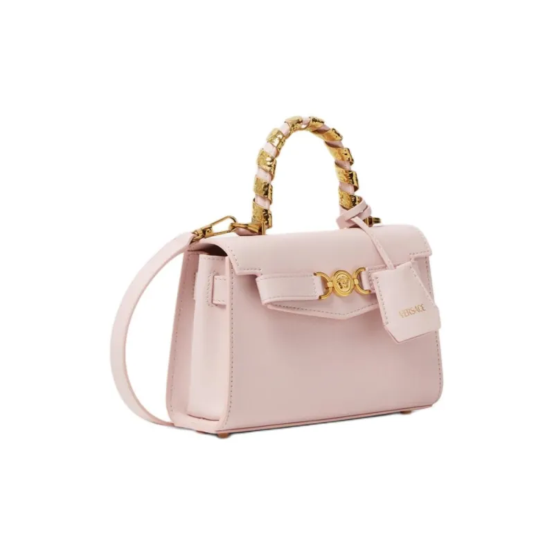 VERSACE Medusa '95 Calfskin One Shoulder Handbags Small Size Women's Light Pink Red-1