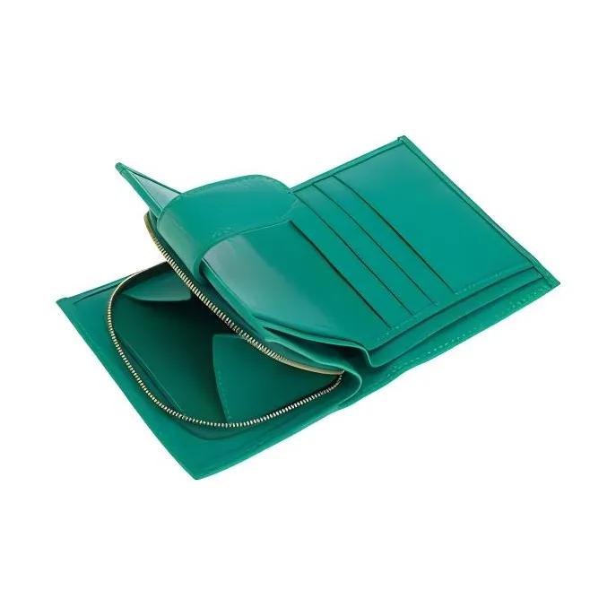 RAPPORT Textured Leather Coin Purse Regular Women's Green-1