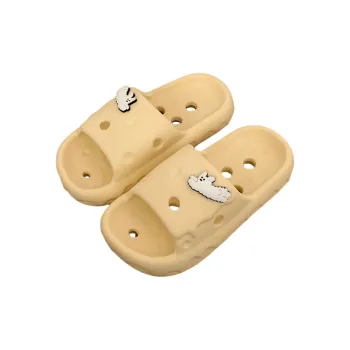 SHIGUDE Home Slippers Unisex, Light Yellow