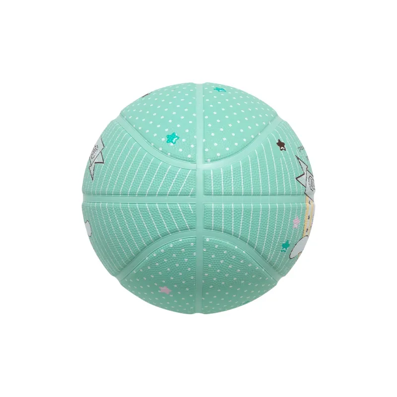 Wild Child Club x SANLIOULIANMING Rubber Basketball Mint Green Size 7 Ball Street Training Competition Unisex-3