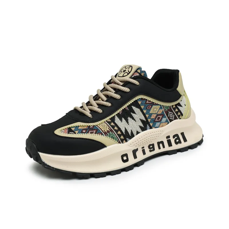 SENGUIBUCK Breathable Height Increasing Low-Top Chunky Sneakers Men's-1