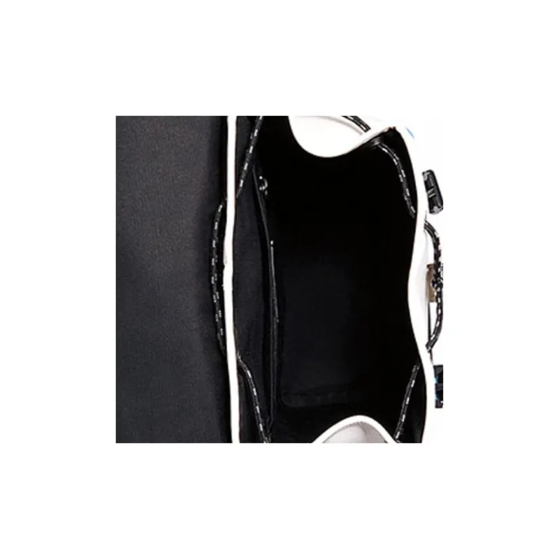 COACH Track Cow Leather Backpack Large Size Men's White Black-4