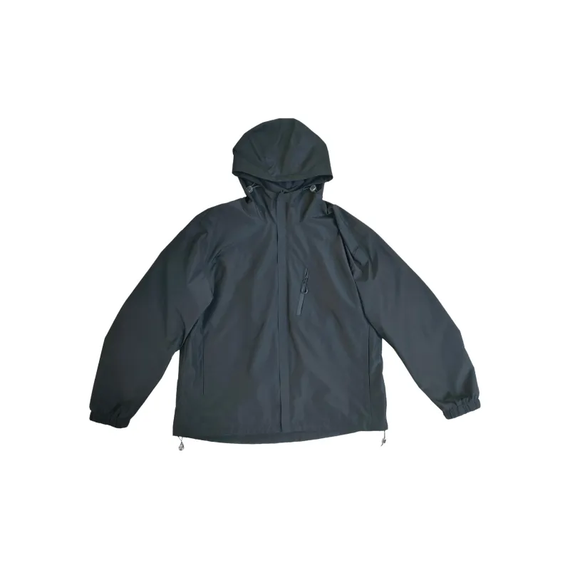 Yalu Waterproof, Windproof, UV Protection, Breathable, Abrasion Resistant Windbreaker Jacket Unisex Obsidian Black-0