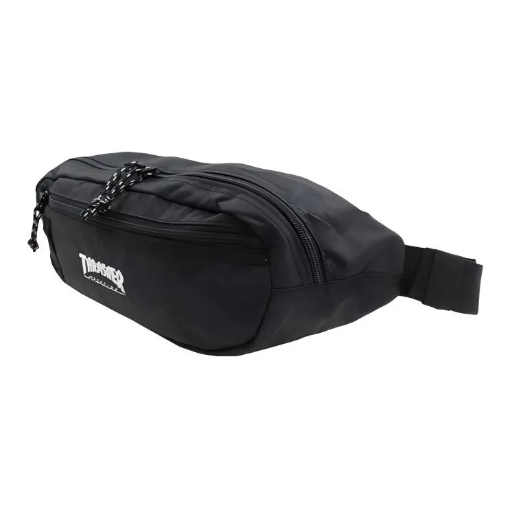 Thrasher Nylon Fanny Pack Regular Unisex Black White Text-1